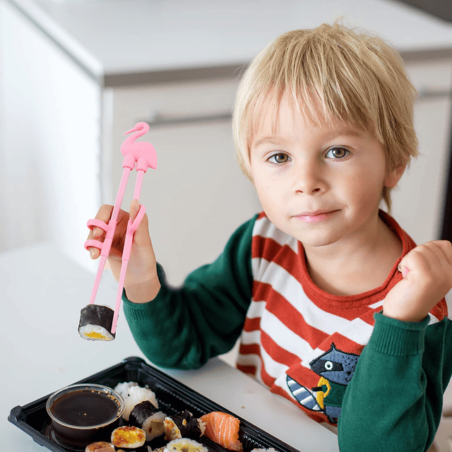 4 Piezas Palillos para niños, Ayudante de Palillos de Aprend