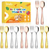 Juego de utensilios para niños pequeños de acero inoxidable,