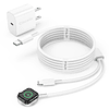 Cargador Apple Watch, cargador USB C 2 en 1 para iWatch y iP