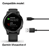 Compatible con Cargador Garmin Vivoactive 4/4S, Cable de Car