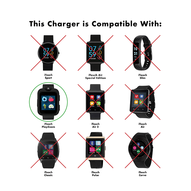 Smartwatch para niños Cable cargador, cable de carga USB de