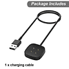 Cargador para Fitbit Sense/Sense 2/Versa 3/Versa 4, cable de