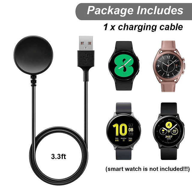 Cargador para Samsung Galaxy Watch 4/Galaxy Watch 3/Galaxy W