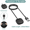 Cargador para Fitbit Sense/Sense 2/Versa 3/Versa 4, cable de