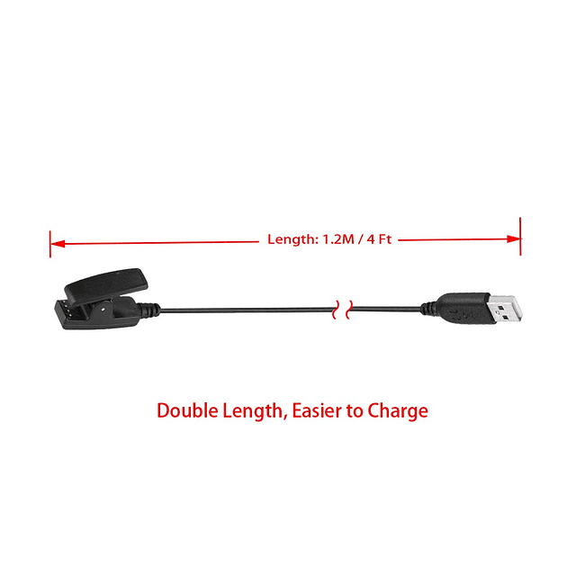 Paquete de 2 clips de cable de carga para reloj inteligente