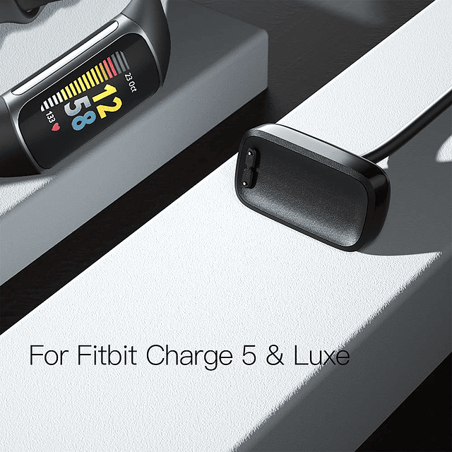 Cargador compatible con Fitbit Charge 6/Charge 5/Luxe Cable,