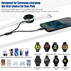 Cargador de reloj Samsung 2 en 1, cargador rápido USB C de 2