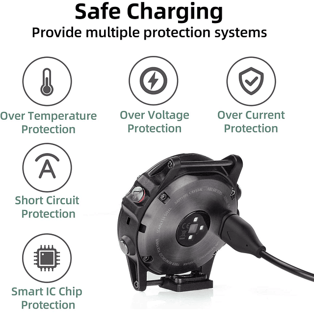 Cable de Carga Diseñado para Garmin Forerunner 55/Forerunner