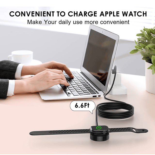 Para Apple Watch Charger 6.6ft/2M, iWatch Charger Cable de c