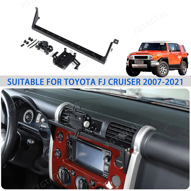 Soporte para teléfono de coche apto para Toyot@ FJ Cruiser 2