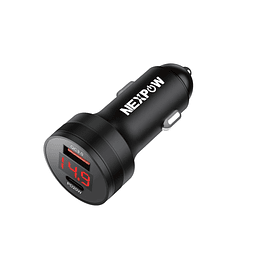 Cargador de coche USB C de 38 W, adaptador de cargador de co