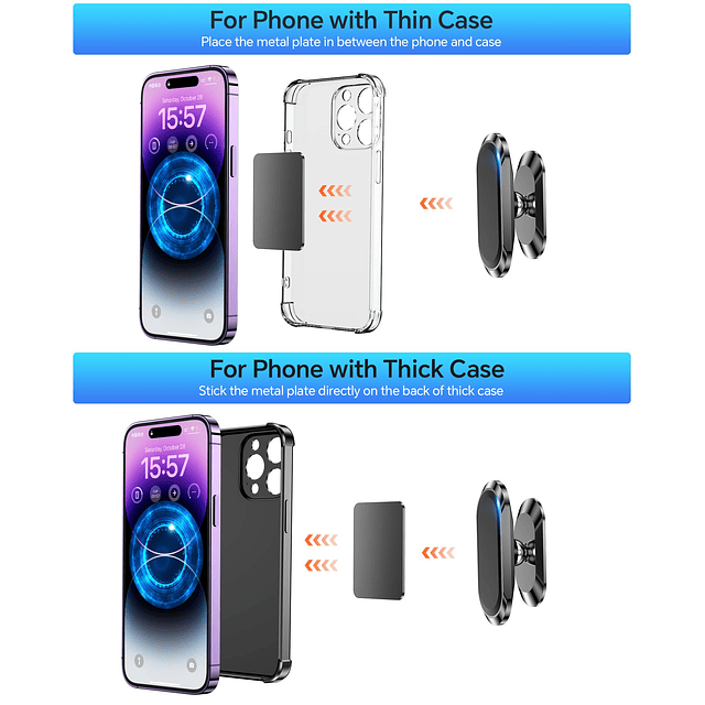 【Paquete de 2】 Soporte magnético para teléfono para el table
