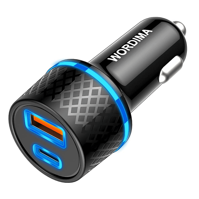 Cargador de Coche USB, USB C Cargador de Coche PD20W/PPS20W