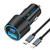 Cargador de coche rápido USB C, 20W PD adaptador de carga rá