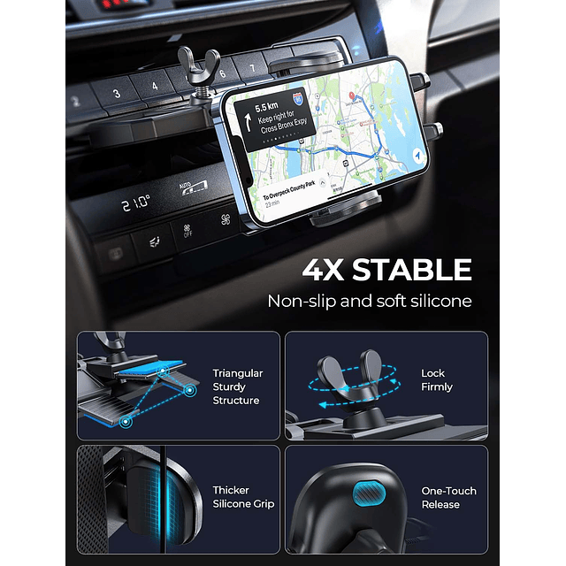 Soporte para teléfono CD para automóvil Soporte para teléfon