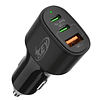 Cargador de coche USB C de 60 W, carga rápida para coche, ad