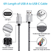 [5.4A/30W] Cargador de coche rápido tipo C Cable de 6 pies p