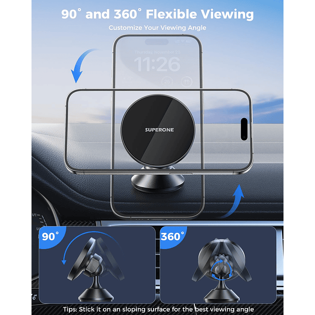 se adapta al soporte de coche MagSafe, [imanes más fuertes]
