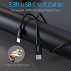 Cargador de coche rápido USB C, 25 W PD&QC 3.0 de doble puer