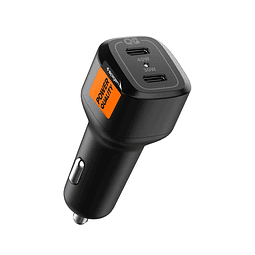 Cargador de coche USB C 75 W Dual USB Carga súper rápida PD