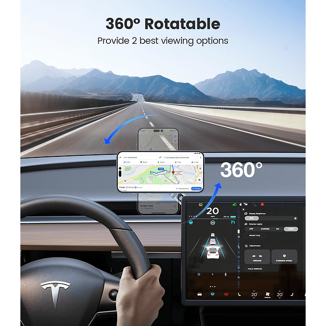 Soporte para teléfono Tesla 【Potencia magnética más fuerte】