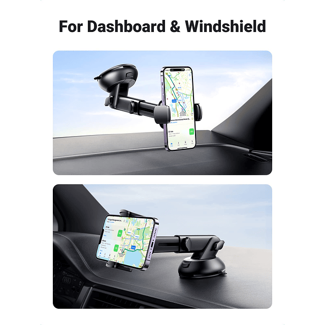 Soporte para teléfono para automóvil Soporte con ventosa Par