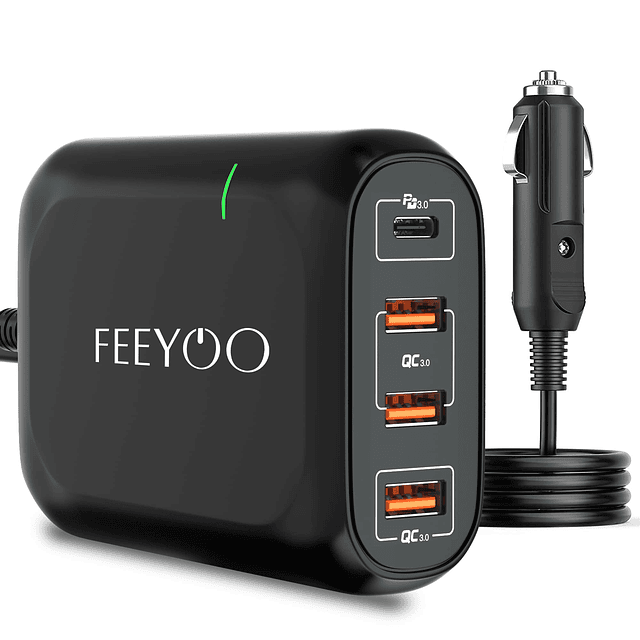 Cargador de coche USB C de 119 W Adaptador de cargador de co