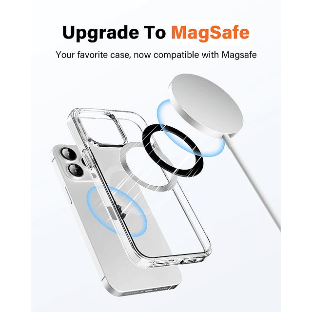 Pegatinas de Anillo Magnético (Paquete de 6) para MagSafe -