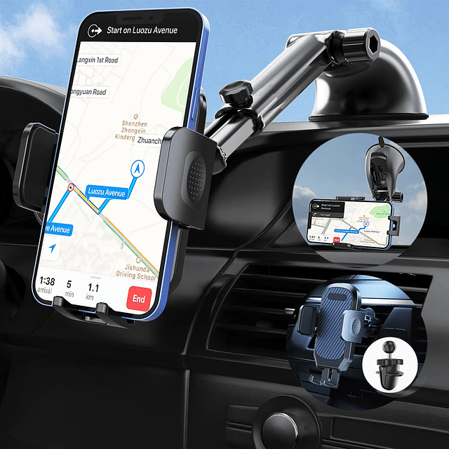 Soporte para teléfono para automóvil Soporte universal para