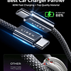 Cargador de coche rápido USB C de 95 W, cargador de coche de