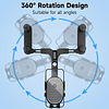 Soporte para teléfono con espejo retrovisor para automóvil,