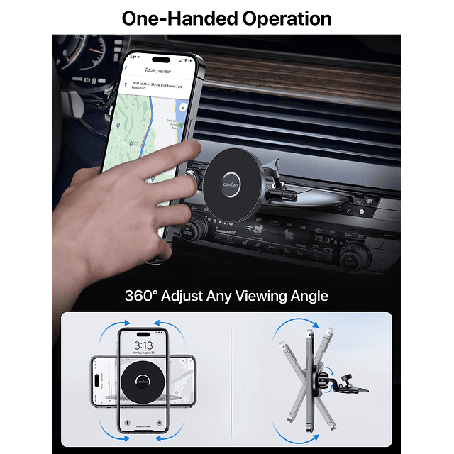 Soporte para CD para automóvil compatible con MagSafe iPhone