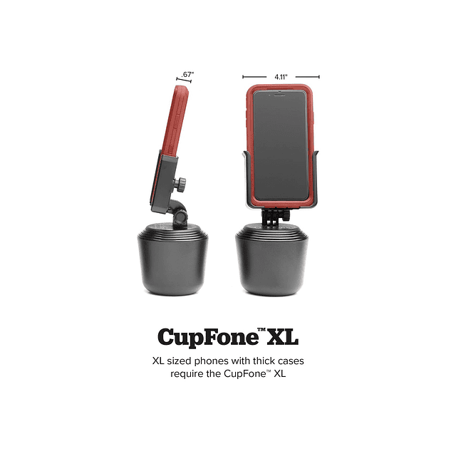 CupFone XL, portavasos universal para automóvil, soporte par