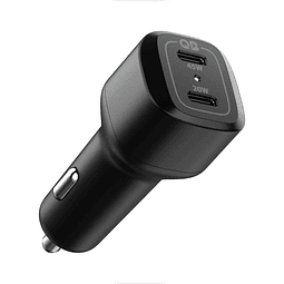 Cargador de Coche USB C, Cargador de Coche USB Dual de 65 W