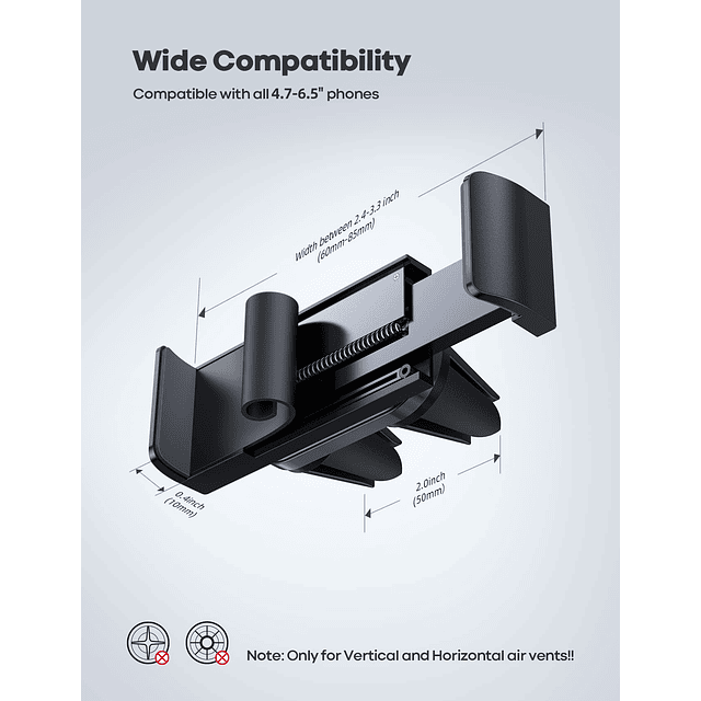 Soporte para teléfono de ventilación de coche - Soporte de c