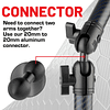 Conector de extensión de montaje en bola de aluminio de 20 m