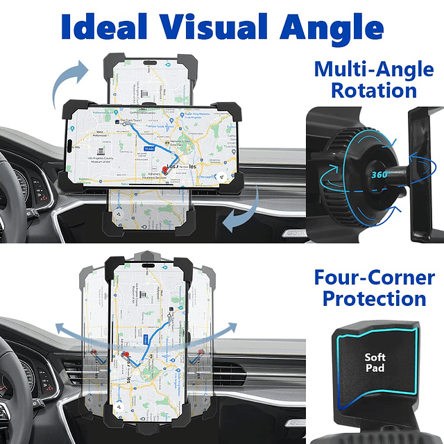 TTMIC Soporte de teléfono para automóvil para Chevrolet Equi