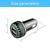 Cargador rápido de doble puerto QC 3.0 para coche, adaptador