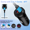 Cargador de coche Andriod USB-C rápido para iPhone 15 Pro Ma