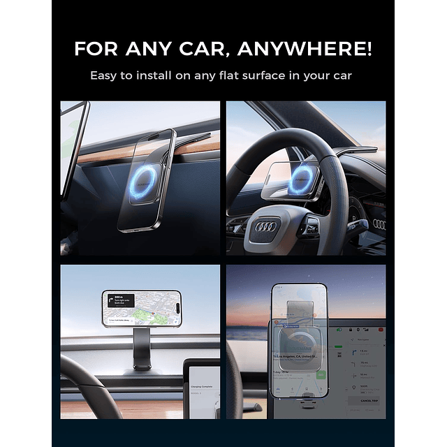 para soporte para automóvil Magsafe, soporte magnético para