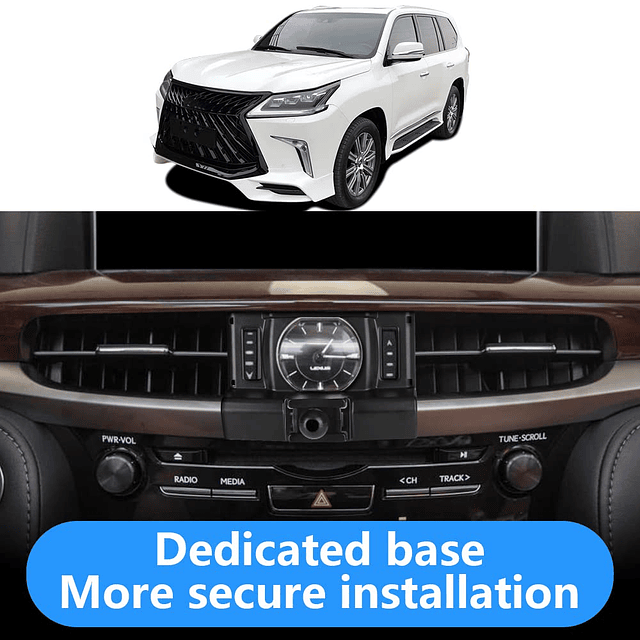 Soporte para teléfono de coche para Lexus LX570 2016 2017 20