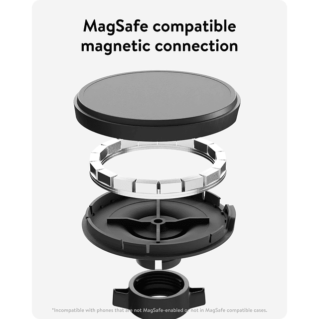 - Soporte de ventilación compatible con MagSafe - Soporte de