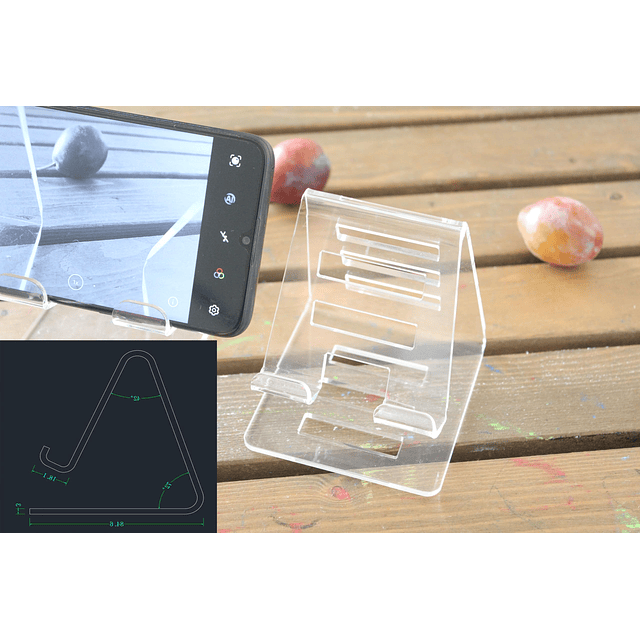 El soporte acrílico para teléfono celular EastSideHX, un sop