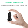 Cargador de Coche, 40W 2 Adaptador de Puerto USB Quick Charg