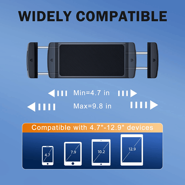 Soporte para tableta de teléfono para automóvil, [giratorio