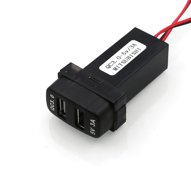 QC3.0+5V 3A Toma de corriente USB dual, cargador de coche de