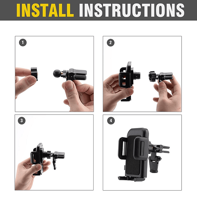 Soporte para automóvil, Soporte para teléfono Soporte univer