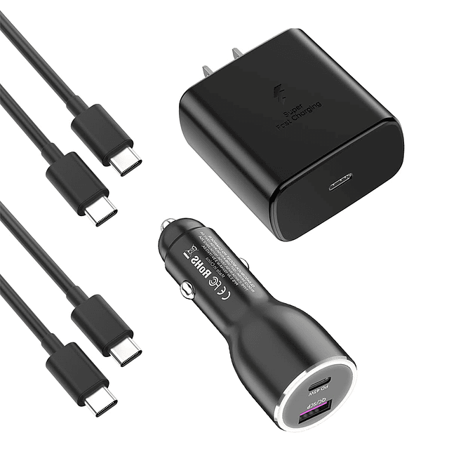 Cargador súper rápido de 45 W USB tipo C Combo Kit cargador