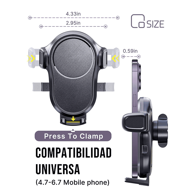 Soporte para teléfono móvil para vehículo, soporte para telé