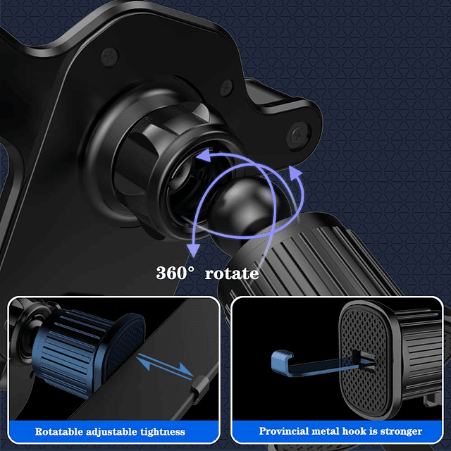 Soporte para teléfono móvil para ventilación de automóvil, N